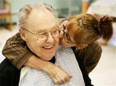 Health care Provider embracing patient