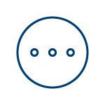 Icon of three dots inside a circle, representing more services