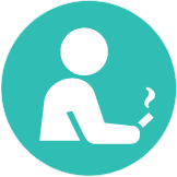 icon of a person smoking